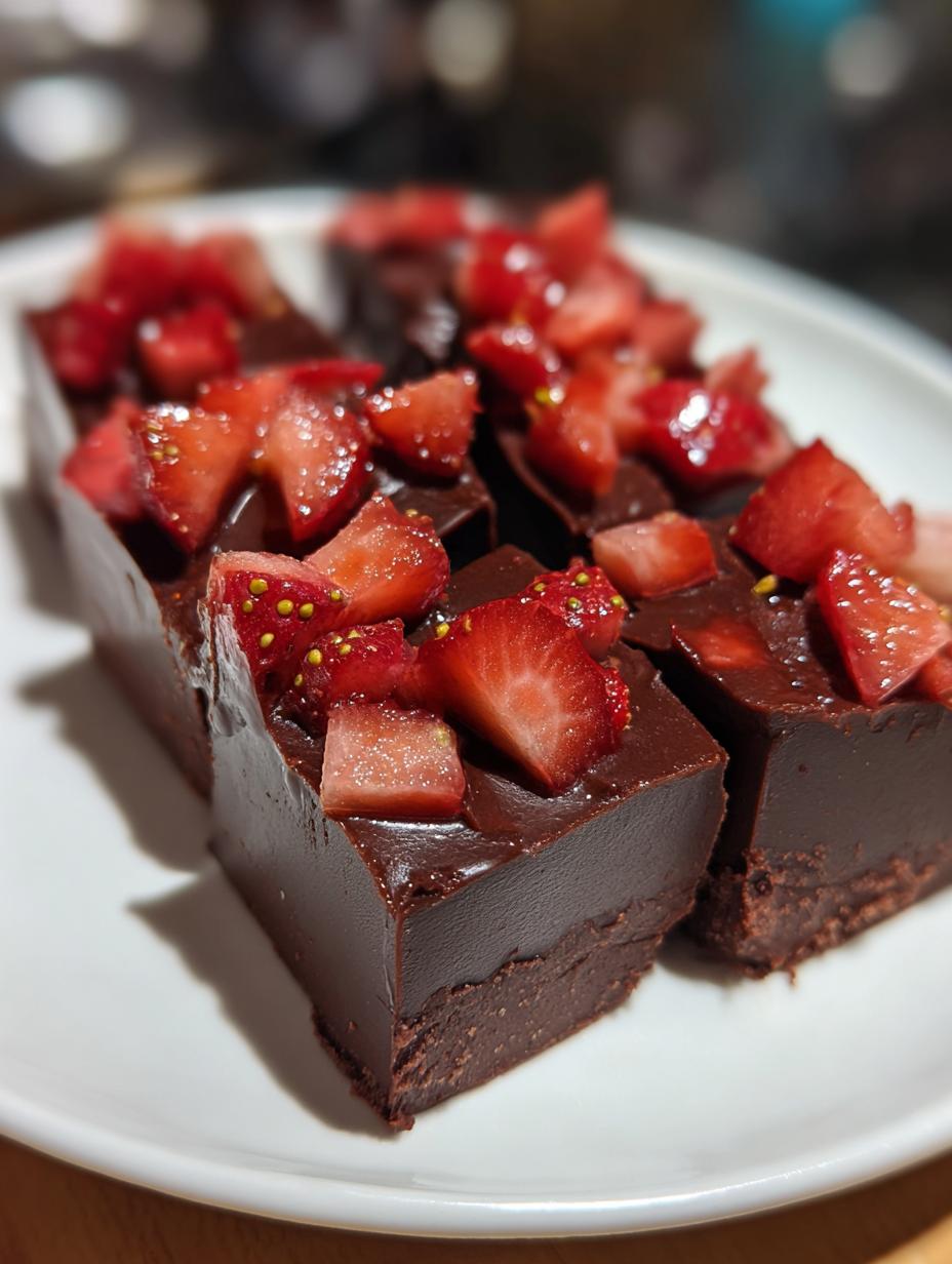 Chocolate Strawberry Fudge - detail 1