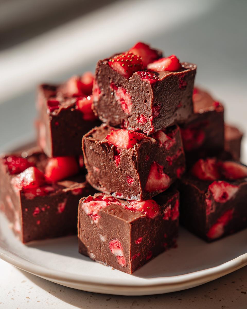 Chocolate Strawberry Fudge - detail 1