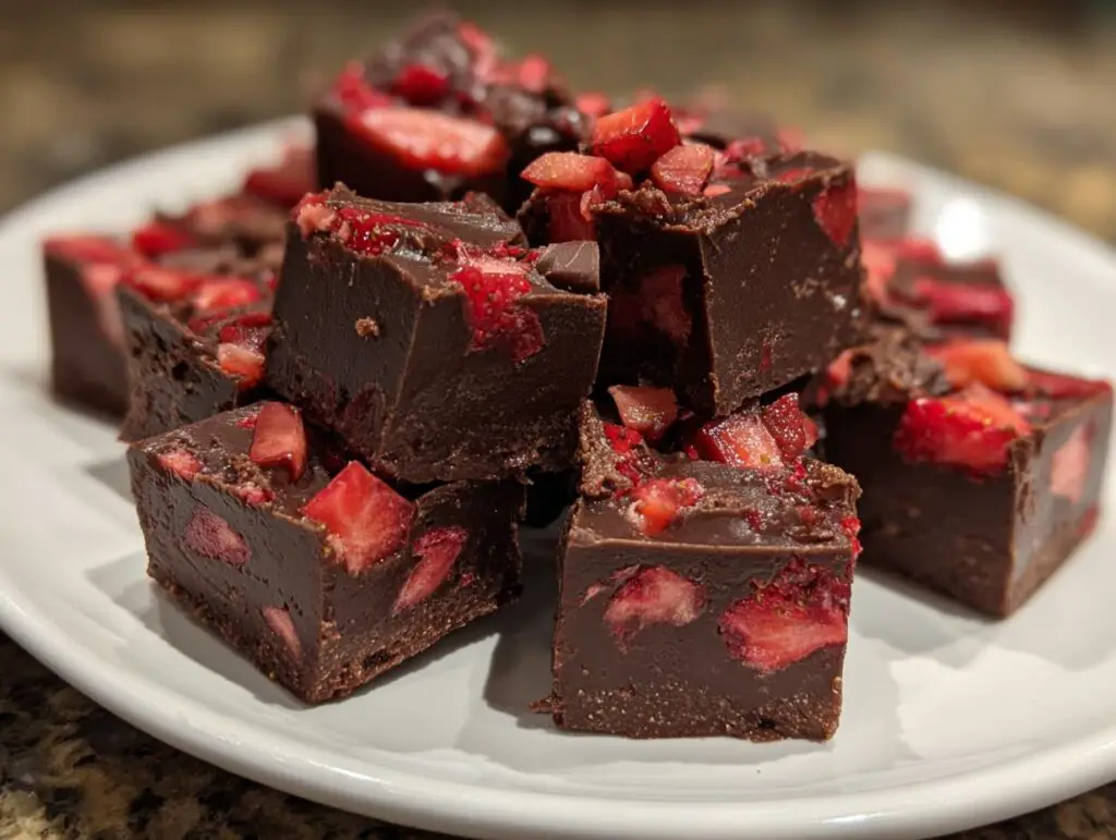 Chocolate Strawberry Fudge