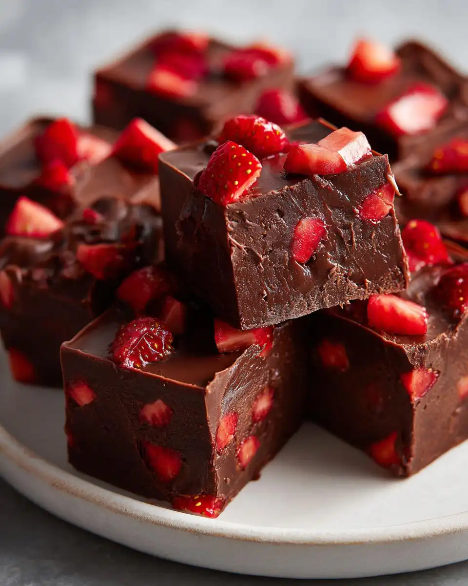 Chocolate Strawberry Fudge - detail 3