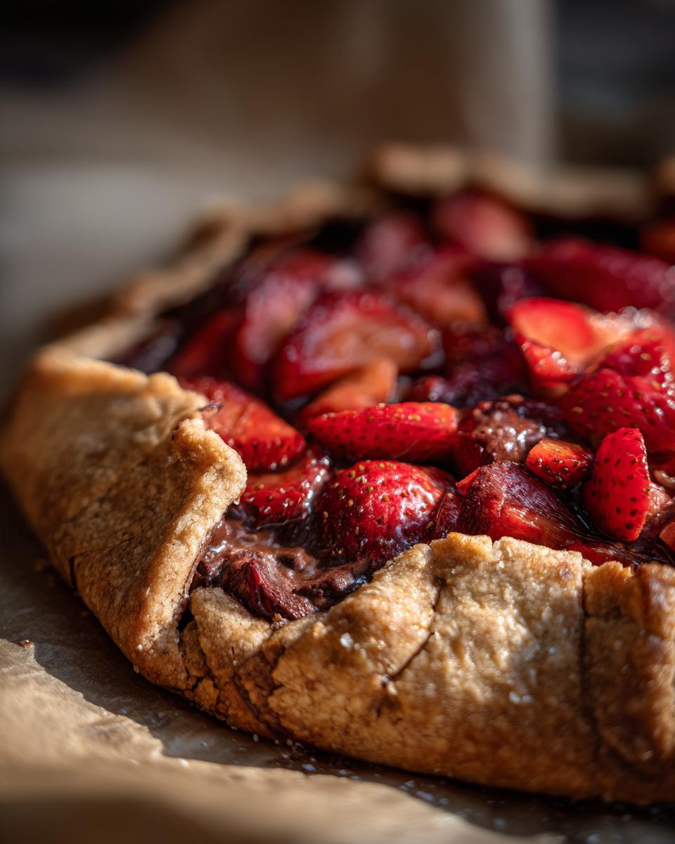 Chocolate Strawberry Galette - detail 1