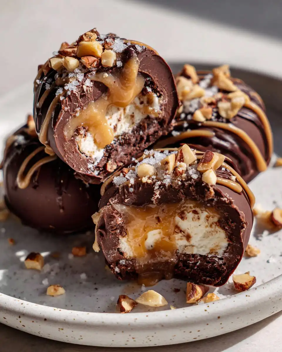 Chocolate peanut butter yogurt bites - detail 1