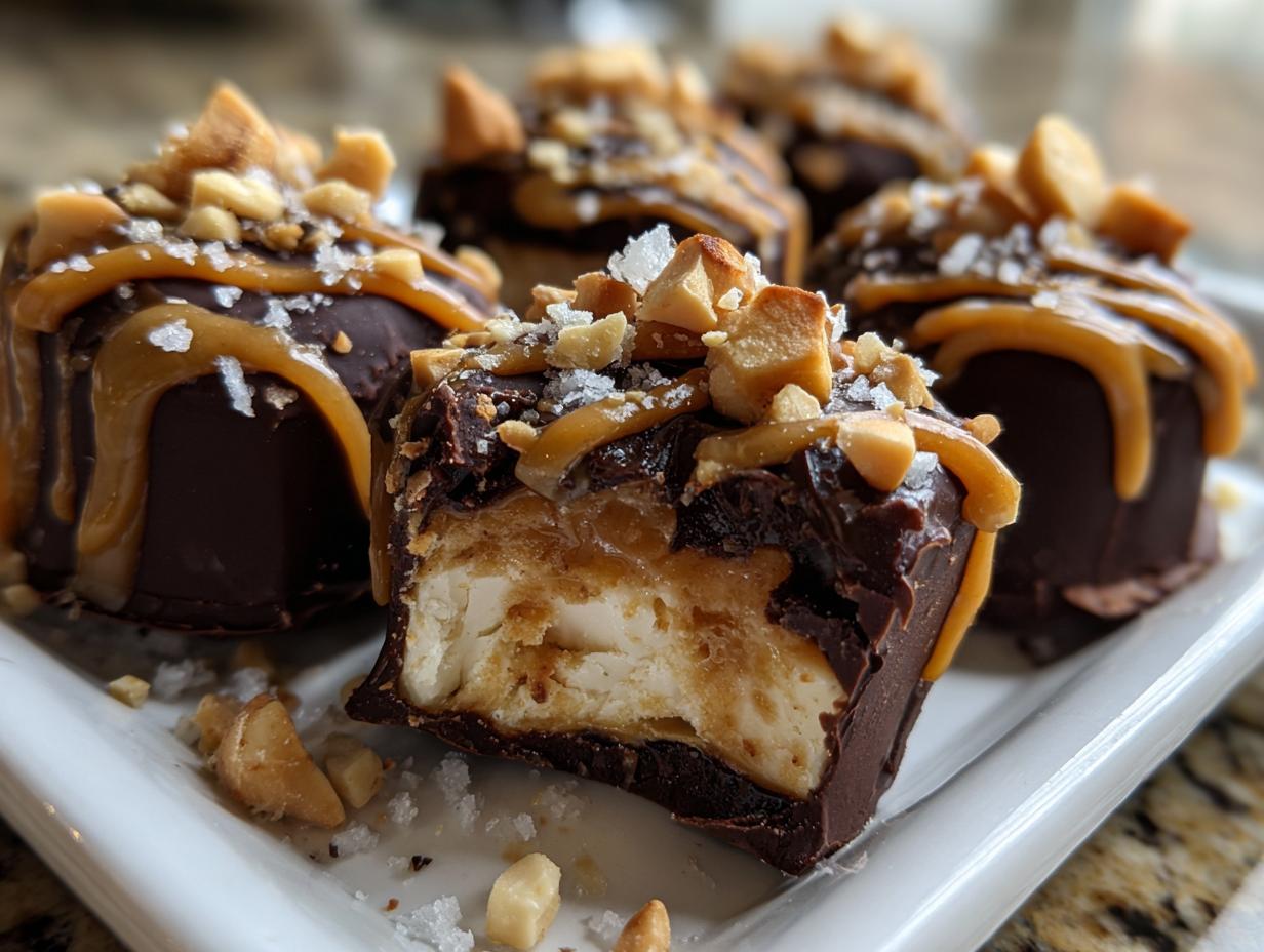 Amazing 145 Cal Chocolate peanut butter yogurt bites