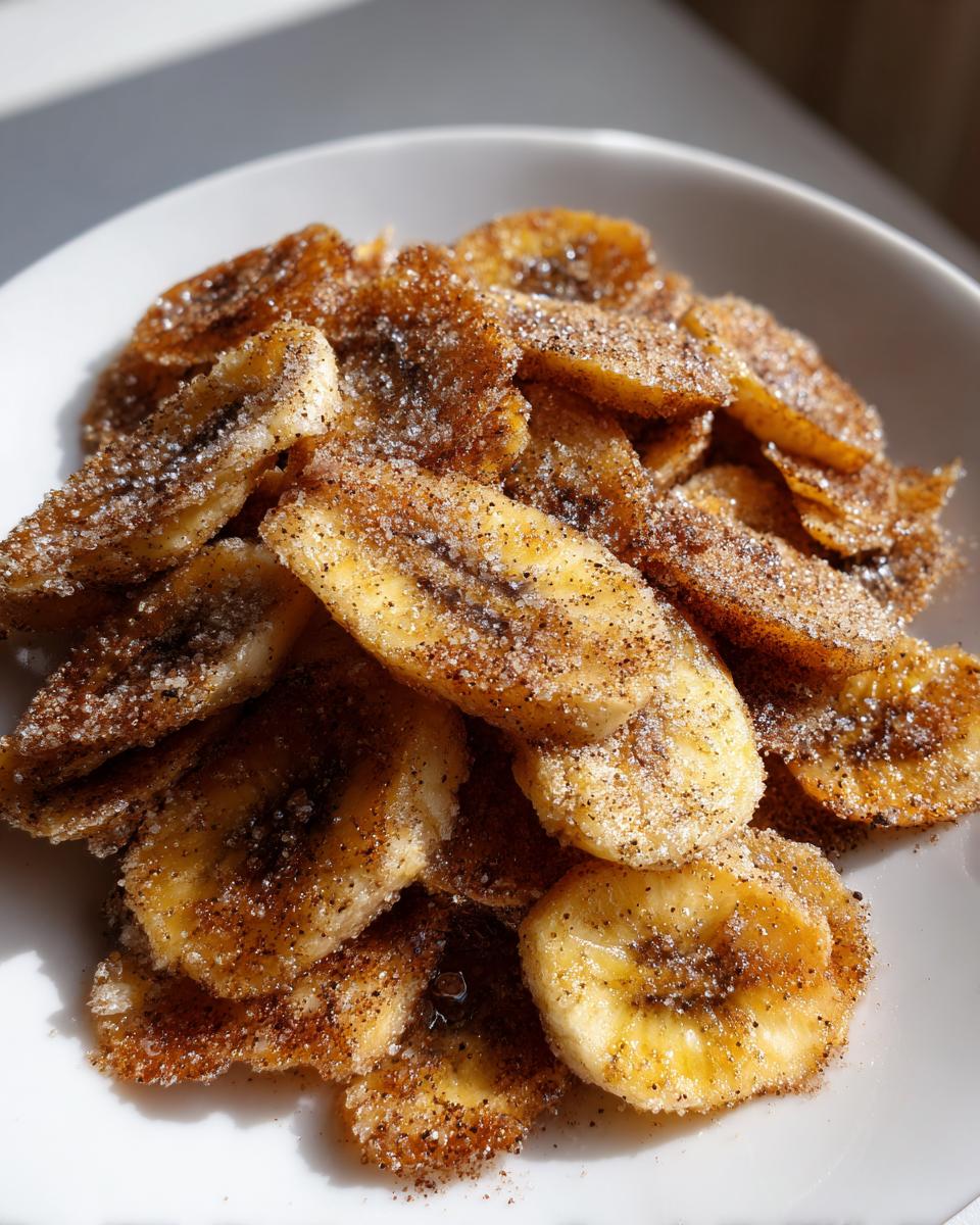 Cinnamon sugar banana chips - detail 1
