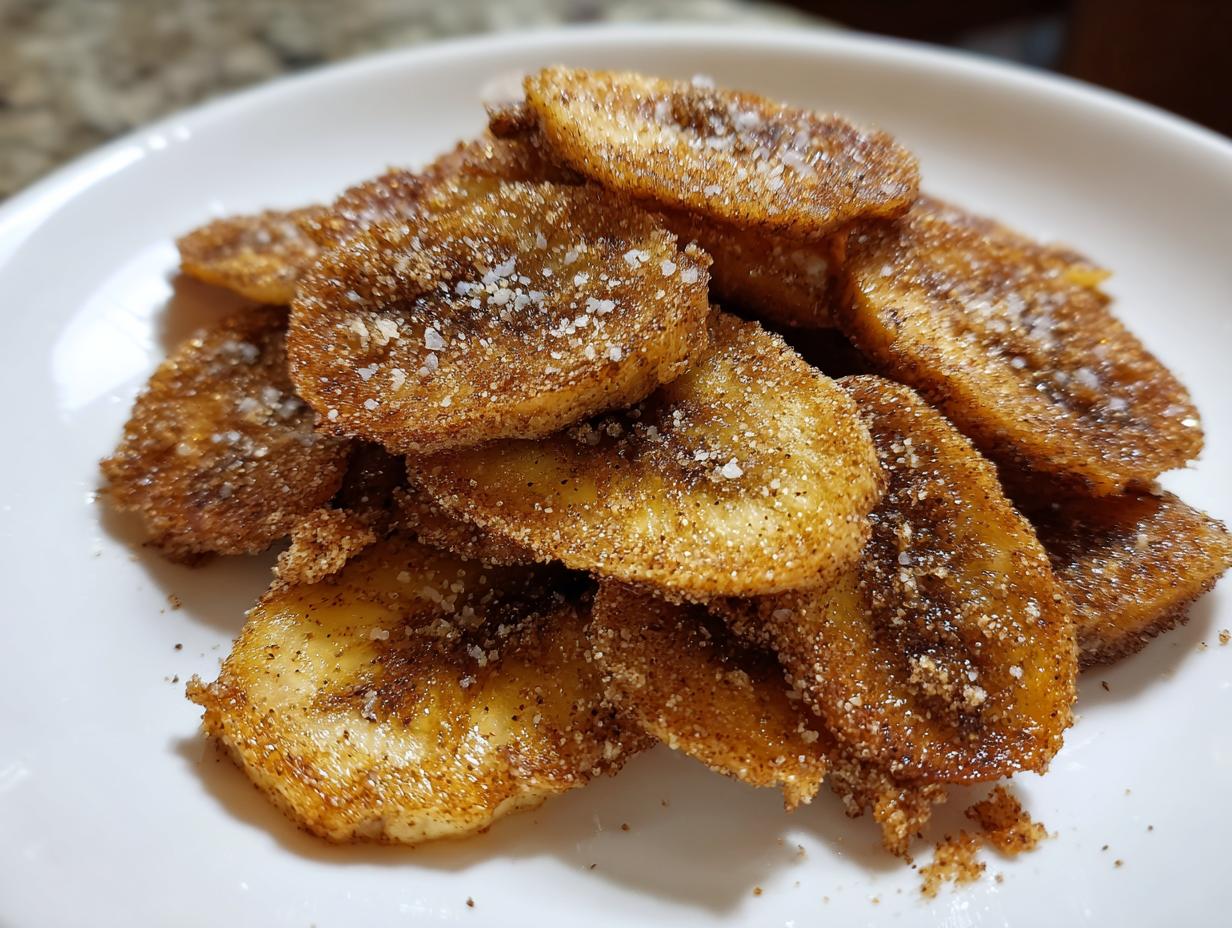 Cinnamon sugar banana chips: 5 Ingredient Dream