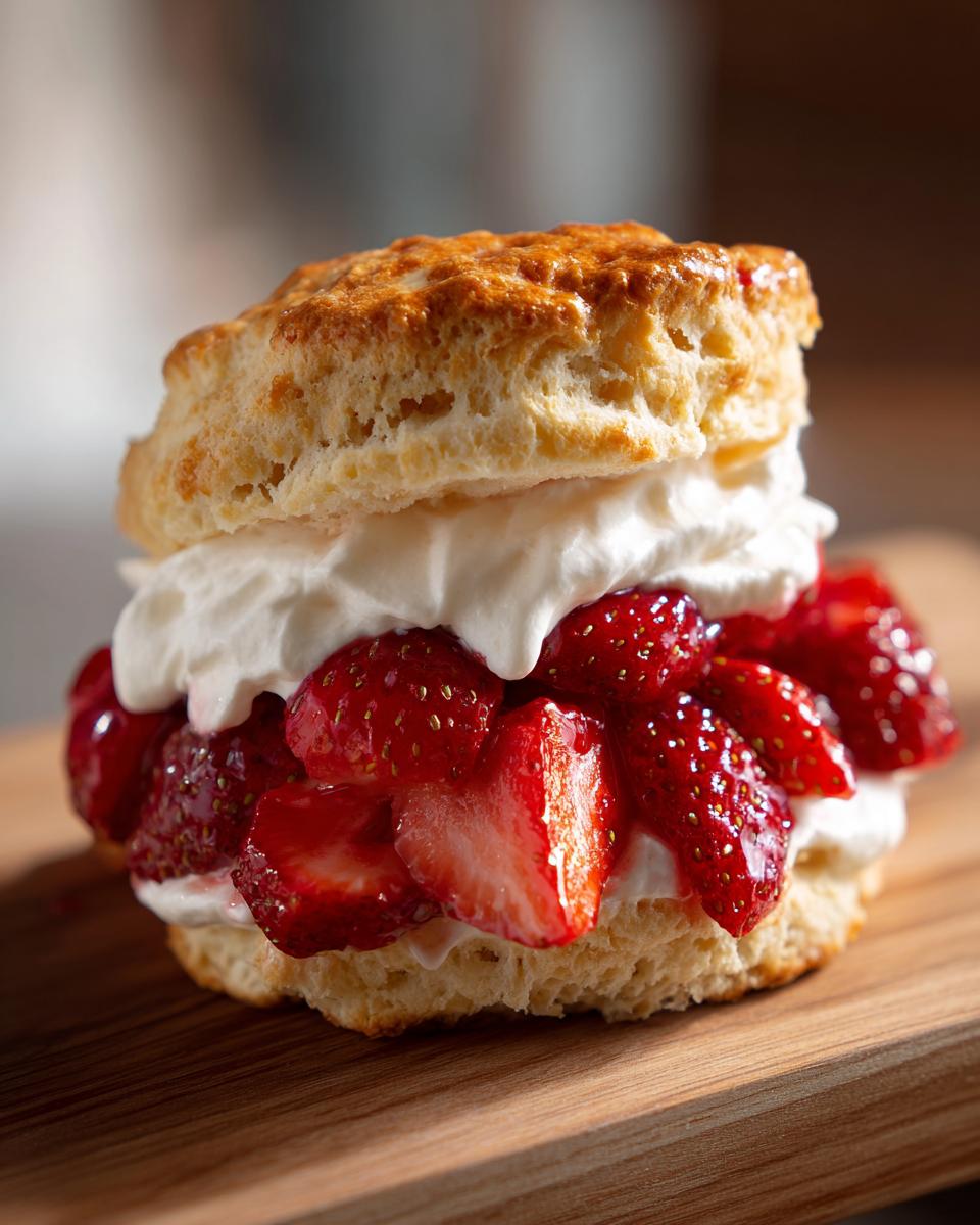 Classic Fluffy Biscuit Strawberry Shortcake - detail 1