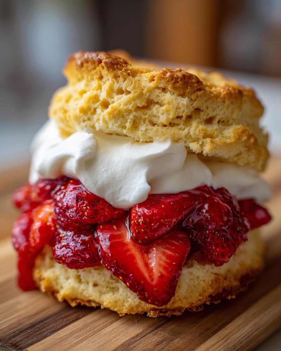 Classic Fluffy Biscuit Strawberry Shortcake - detail 2