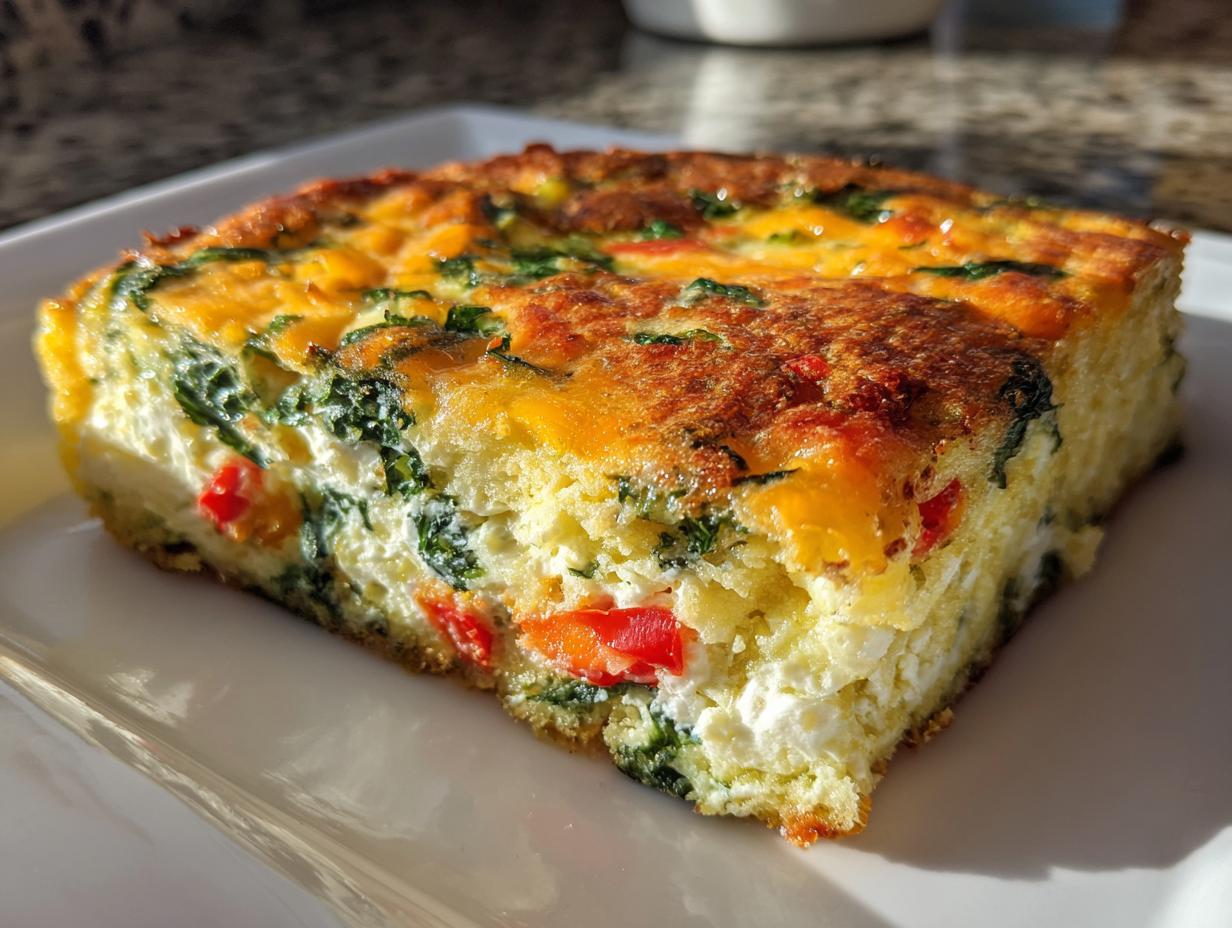 Fluffy 12-Egg Cottage Cheese Egg Bake Secret