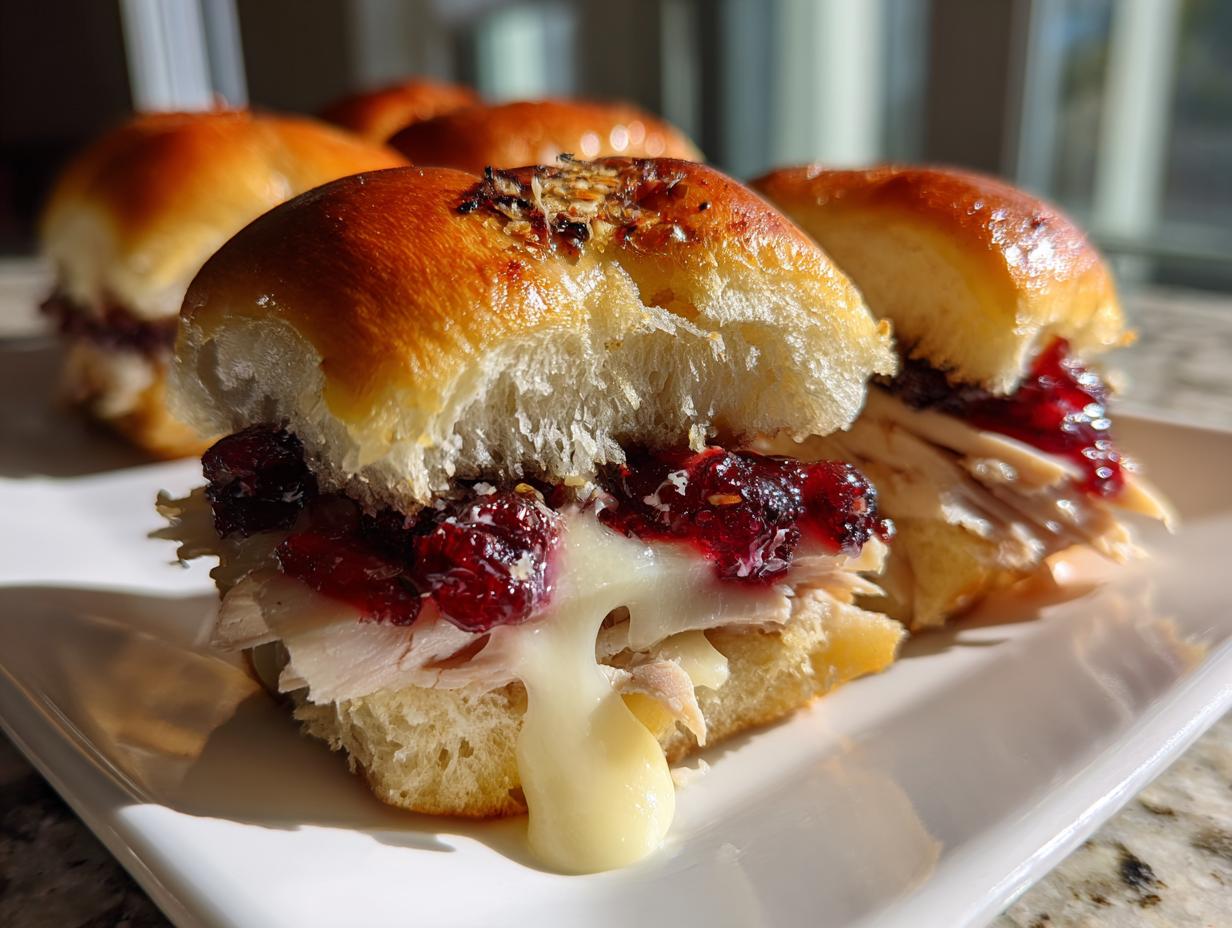 Amazing 280 Calorie Cranberry Turkey Sliders