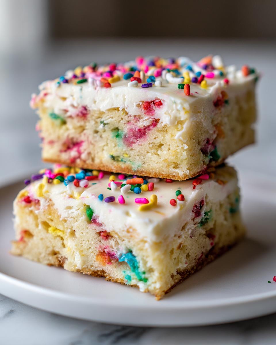 Cream Cheese Funfetti Bars - detail 2