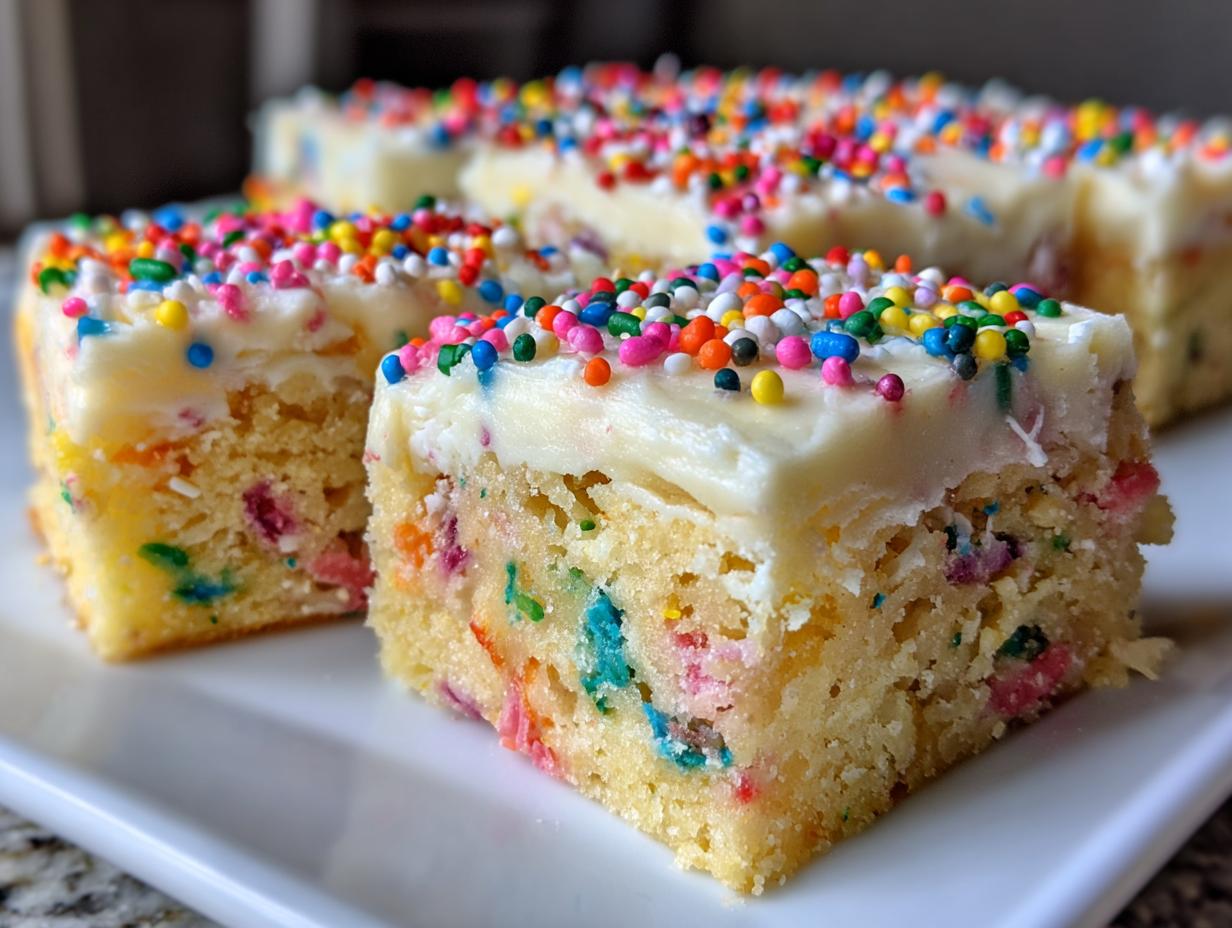 Divine 15 Cream Cheese Funfetti Bars