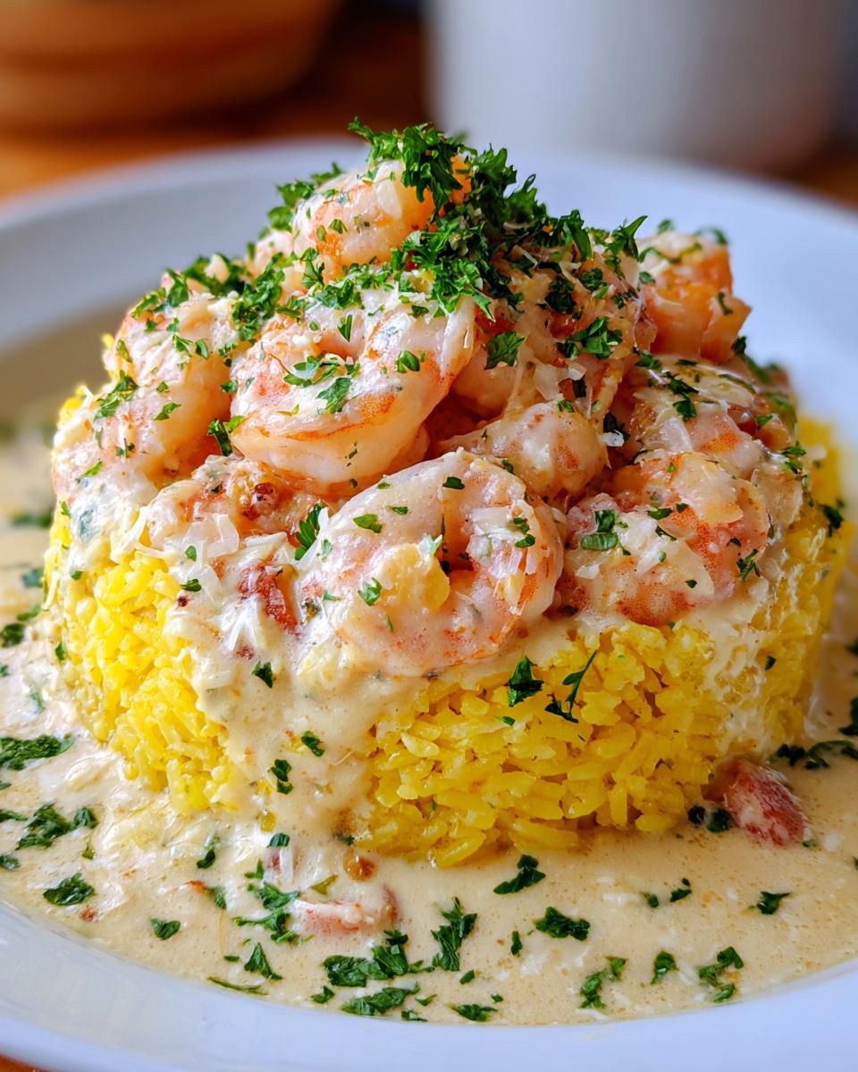 Creamy Garlic Shrimp Over Lemon Rice - detail 1