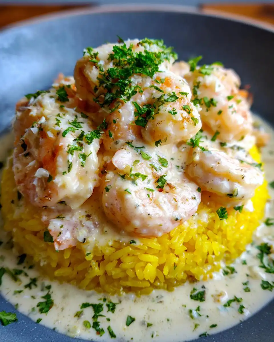 Creamy Garlic Shrimp Over Lemon Rice - detail 2