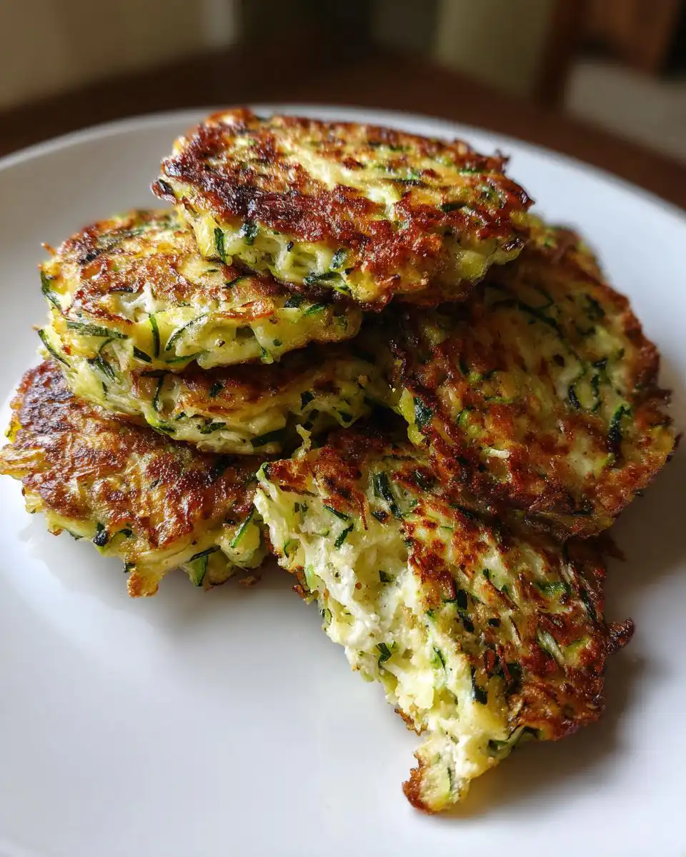 Crispy Cheesy Zucchini Fritters - detail 1