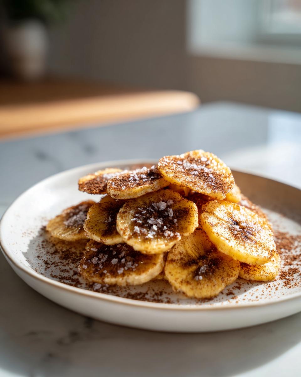 Crispy Cinnamon Air Fryer Banana Chips - detail 1