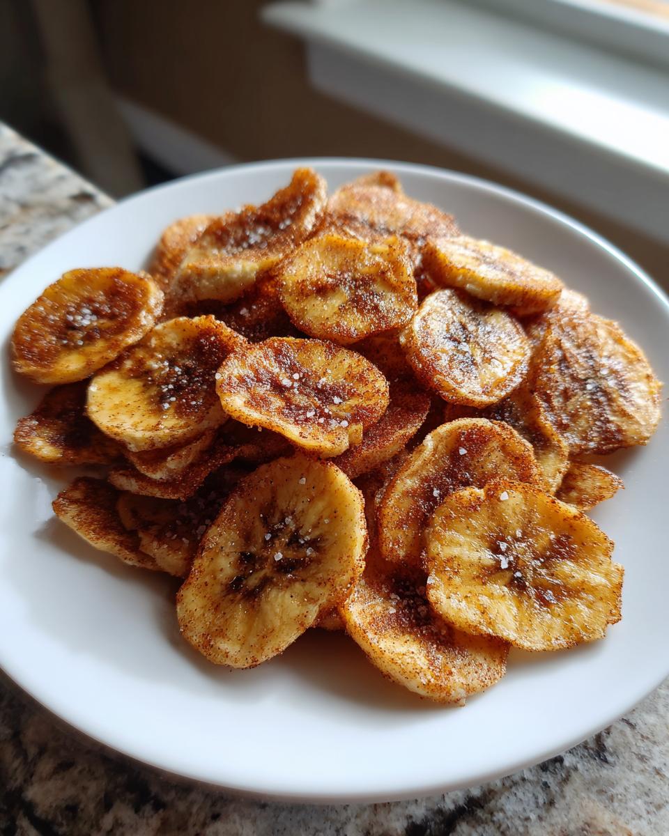 Crispy Cinnamon Air Fryer Banana Chips - detail 2