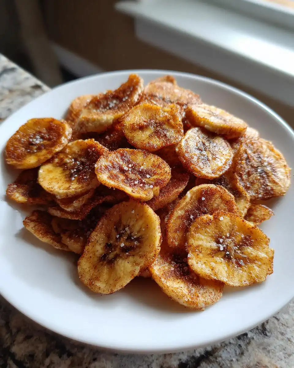 Crispy Cinnamon Air Fryer Banana Chips - detail 2