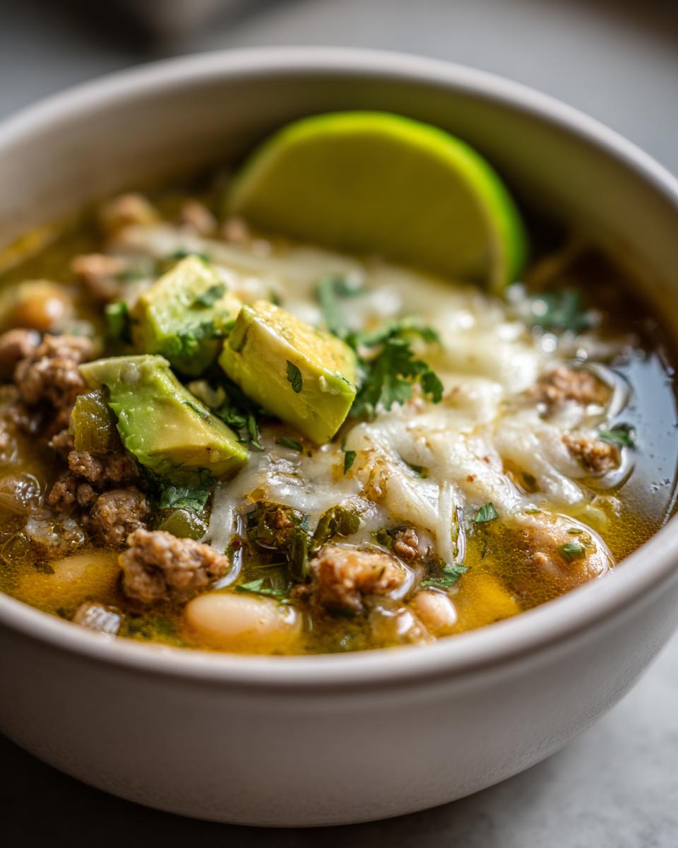 Crockpot Turkey Chili Verde - detail 1