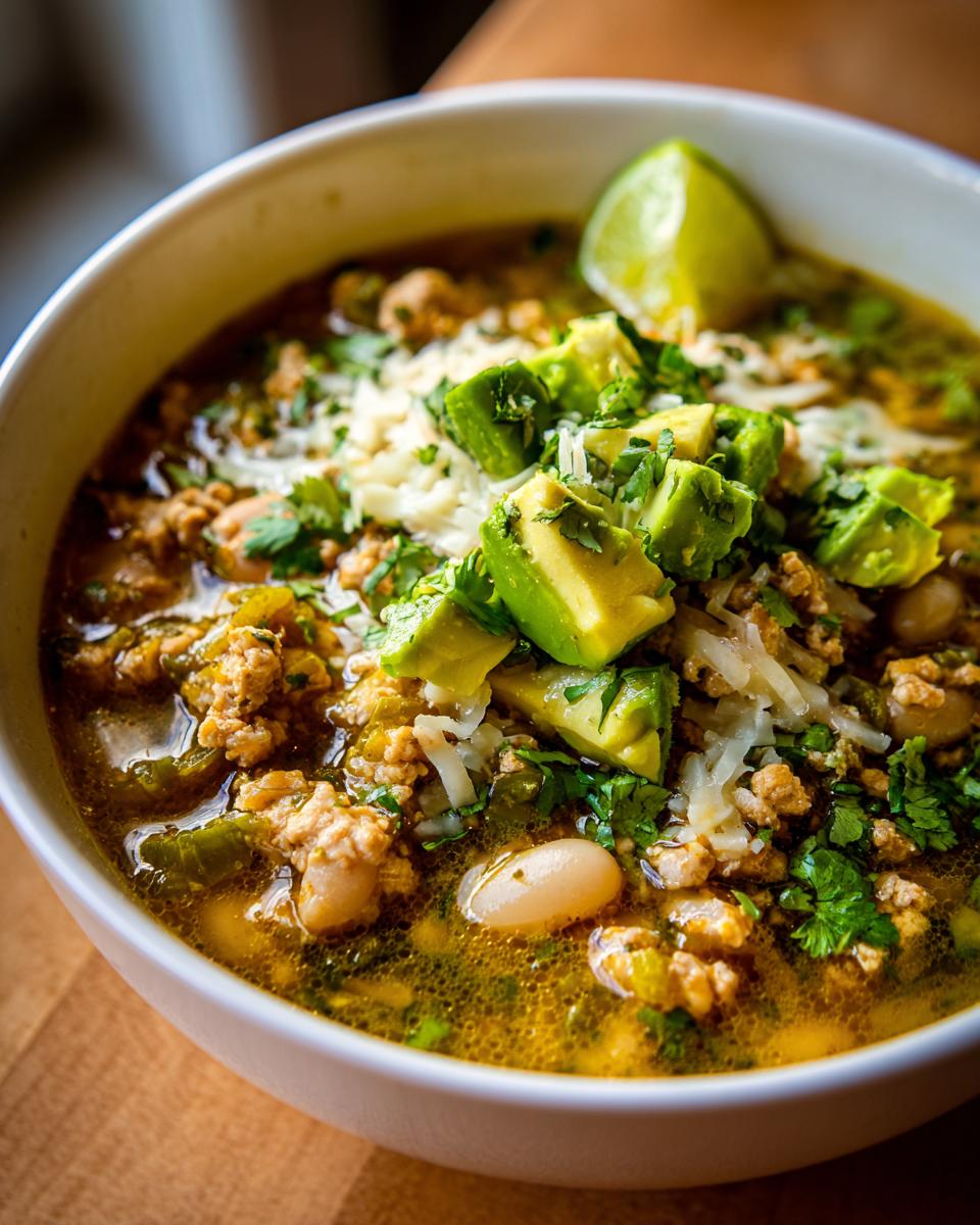 Crockpot Turkey Chili Verde - detail 2