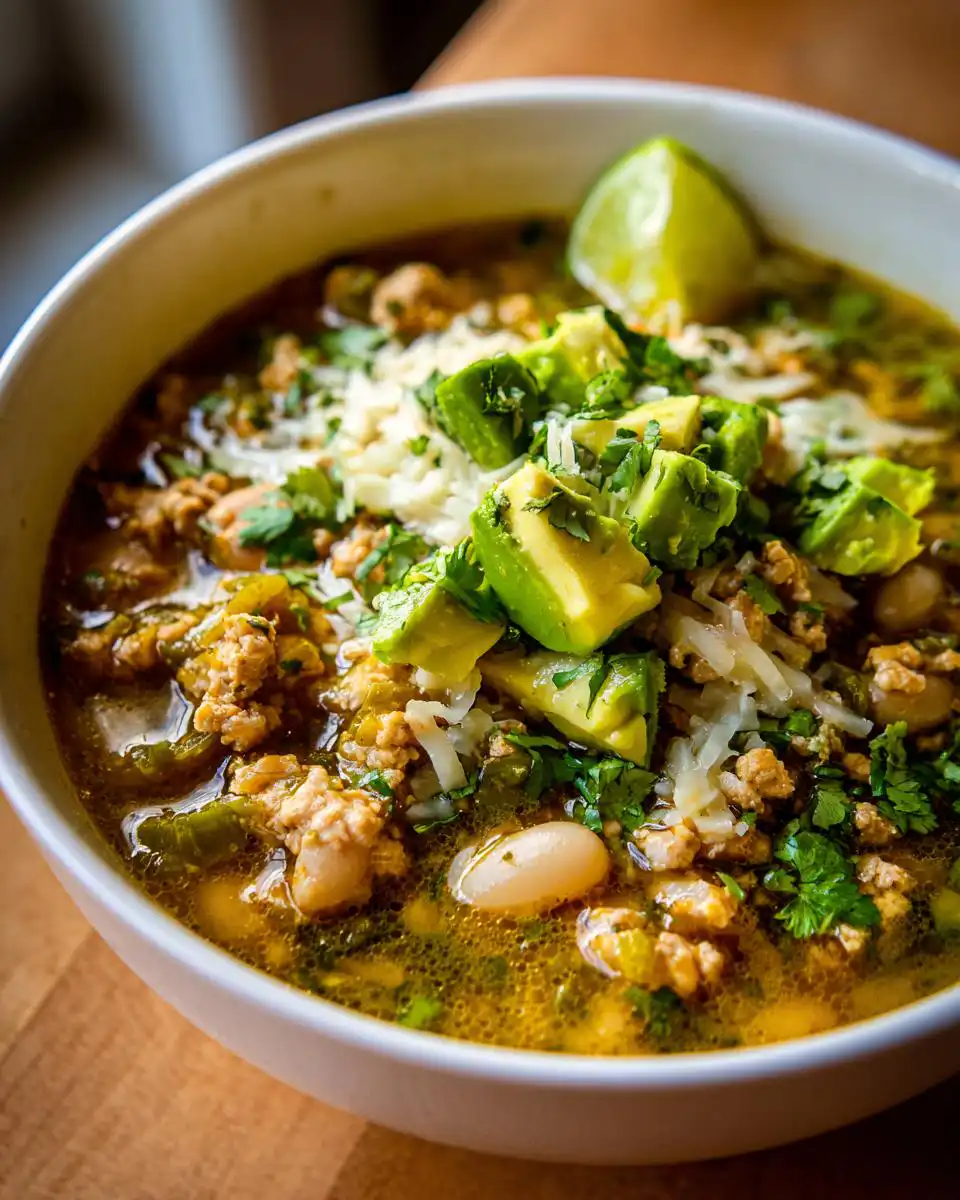Crockpot Turkey Chili Verde - detail 2