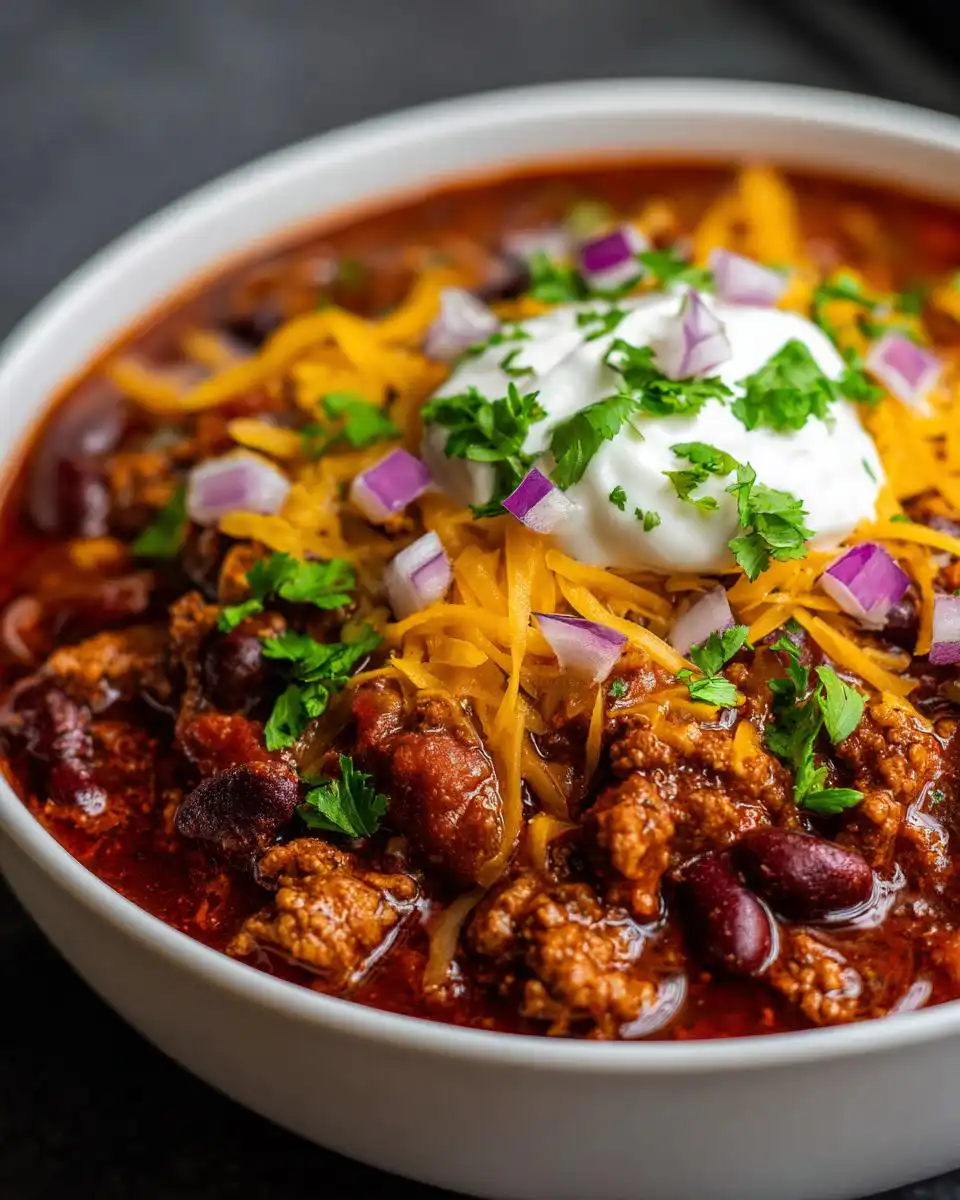 Crockpot Turkey Three-Bean Chili - detail 1