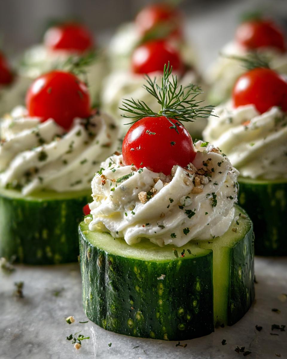 Cucumber cream cheese bites - detail 1