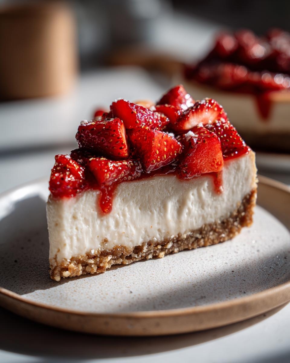 Dairy-Free Baked Cheesecake - detail 1
