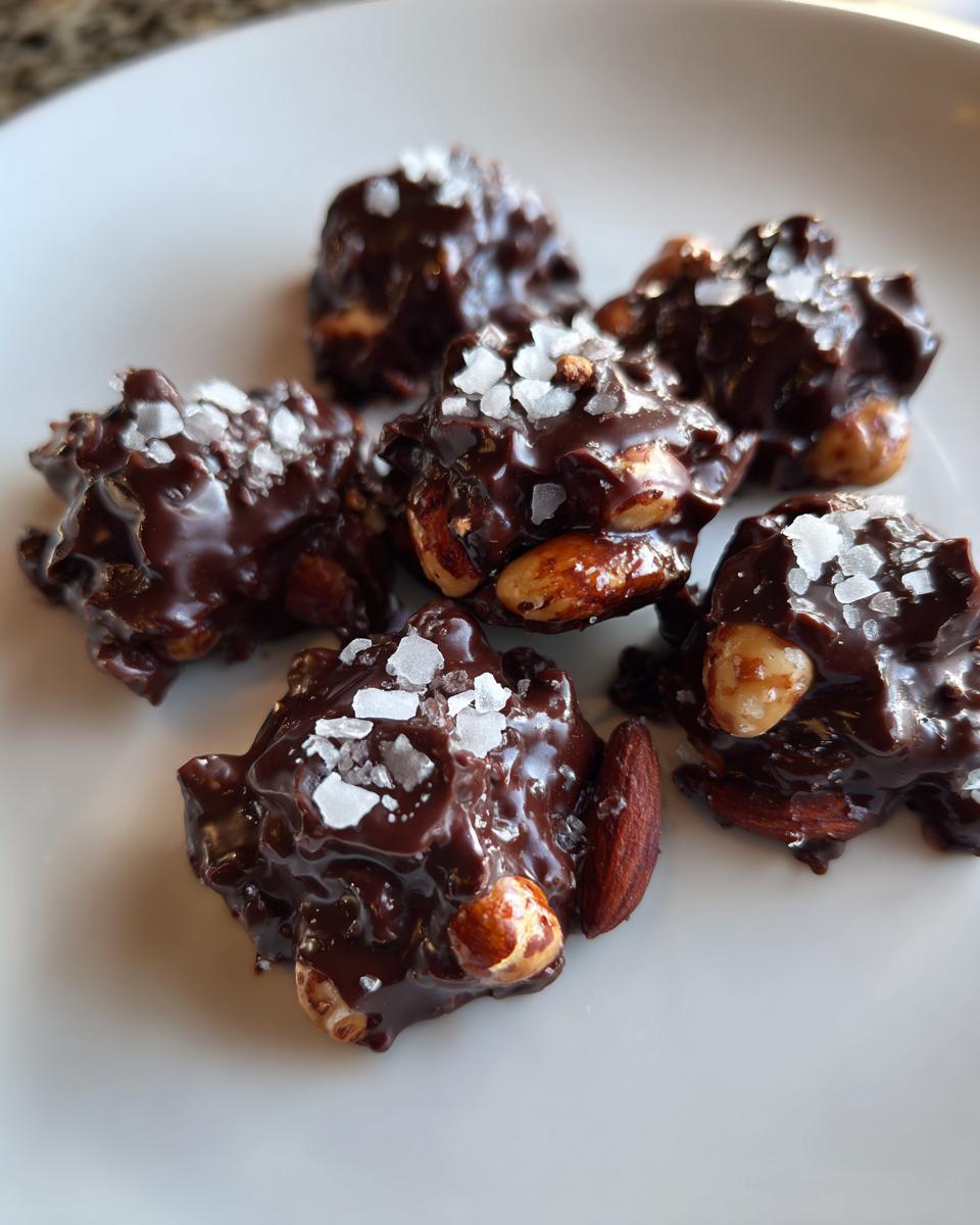 Dark Chocolate Sea Salt Nut Clusters - detail 1