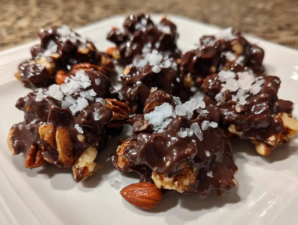 Dark Chocolate Sea Salt Nut Clusters