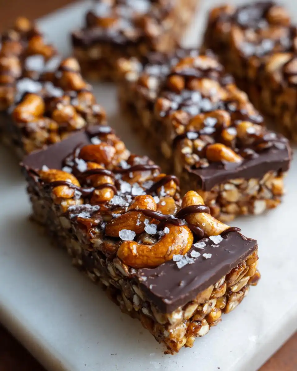 Dark chocolate nut bars - detail 2