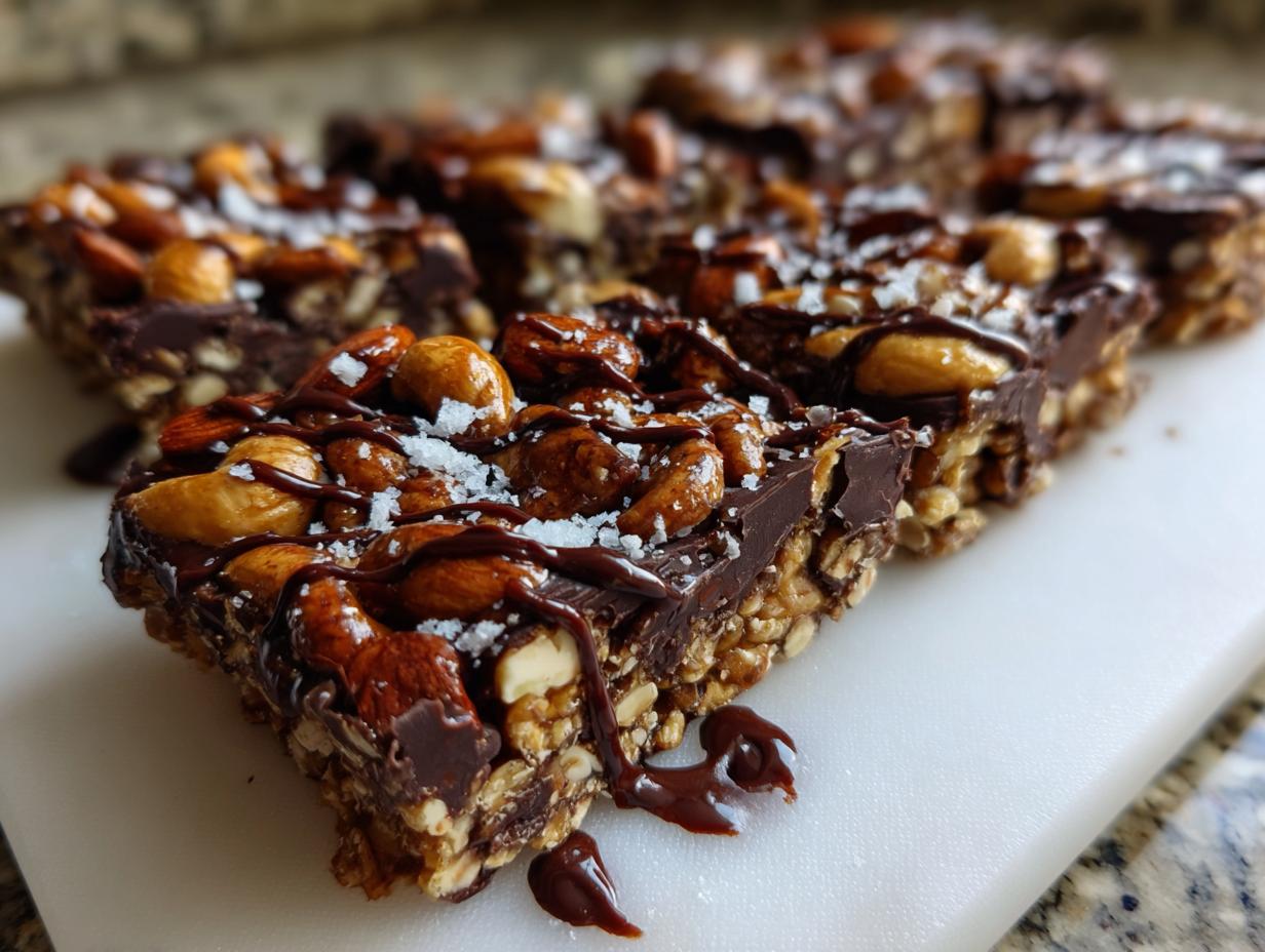 Amazing 40-Min Dark chocolate nut bars