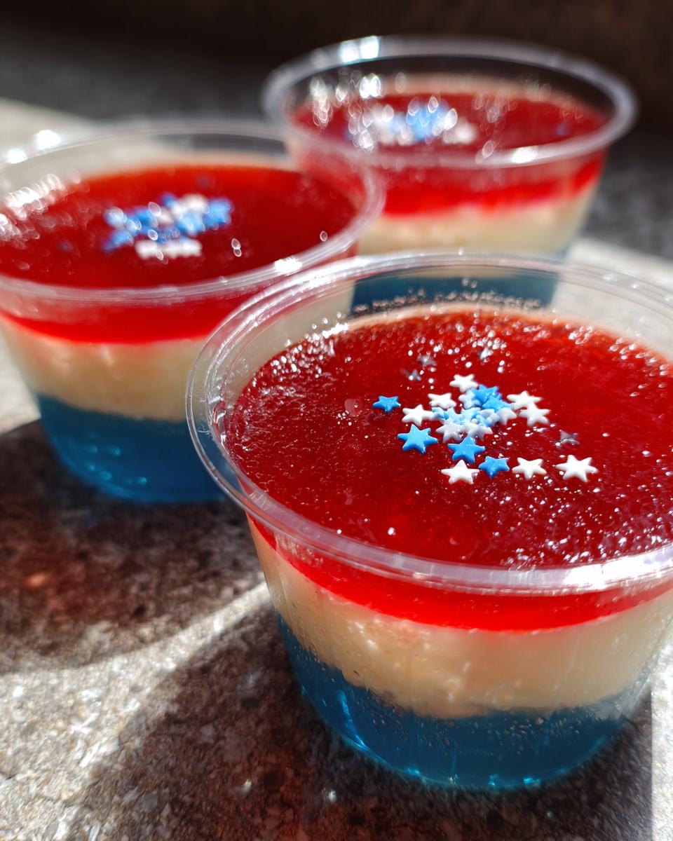 Easy Red White Blue Jello Cups - detail 1