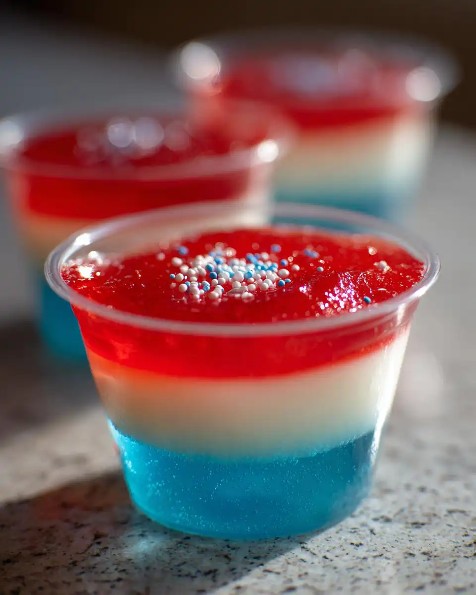 Easy Red White Blue Jello Cups - detail 2
