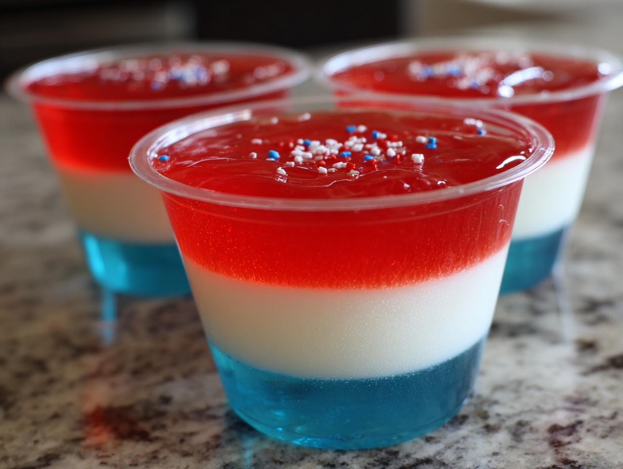Easy Red White Blue Jello Cups: 60 Flawless Bites