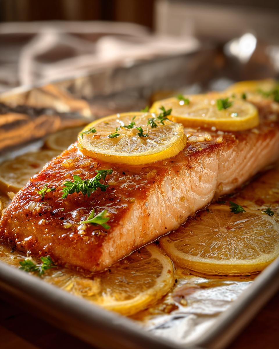 Easy Sheet Pan Lemon Garlic Salmon - detail 1