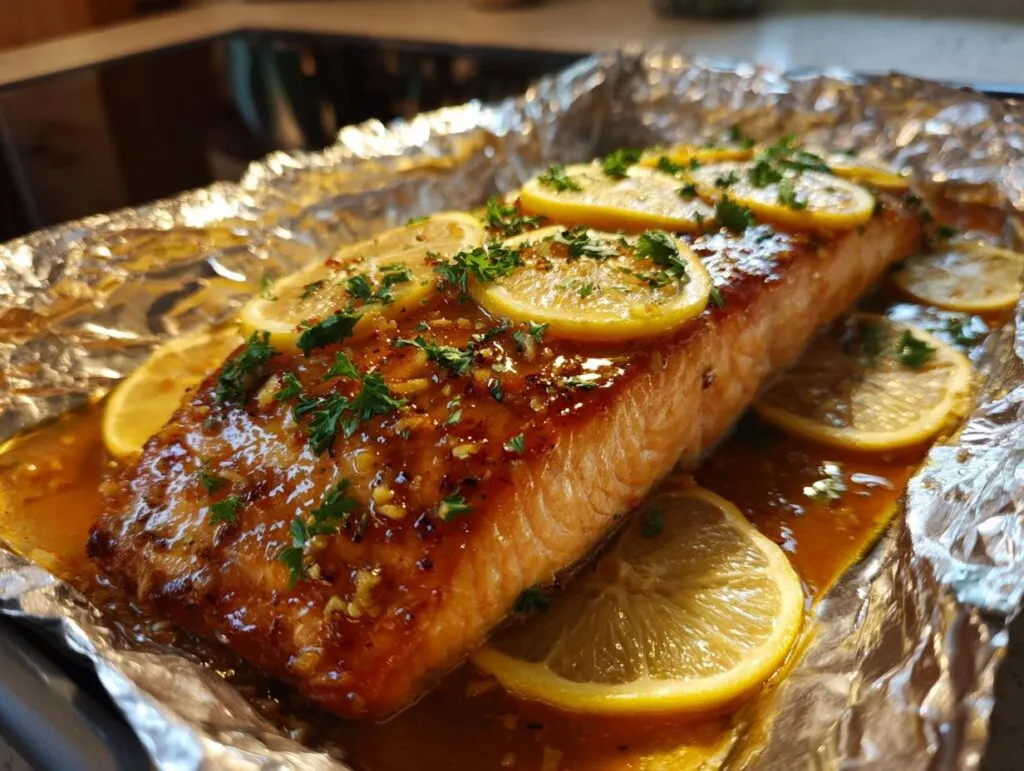 Easy Sheet Pan Lemon Garlic Salmon