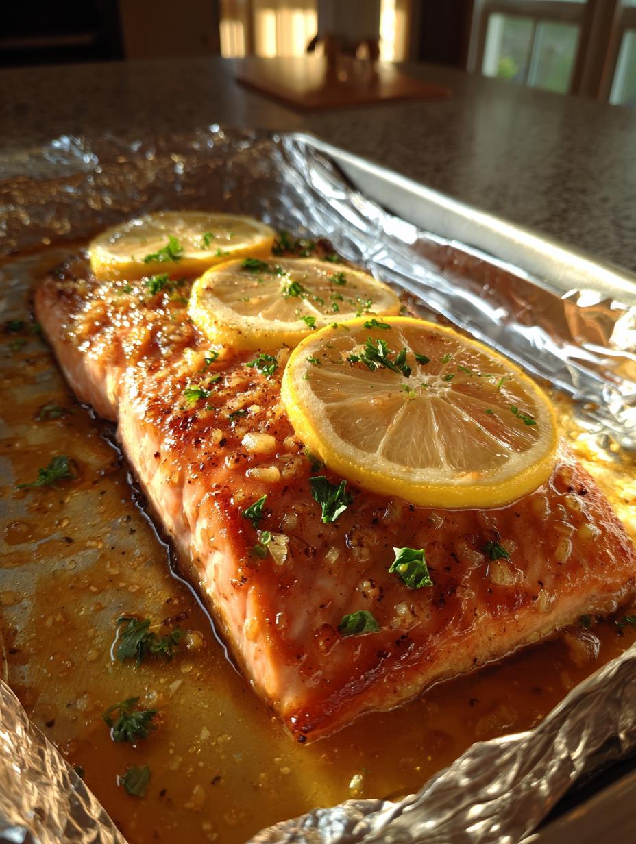 Easy Sheet Pan Lemon Garlic Salmon - detail 2