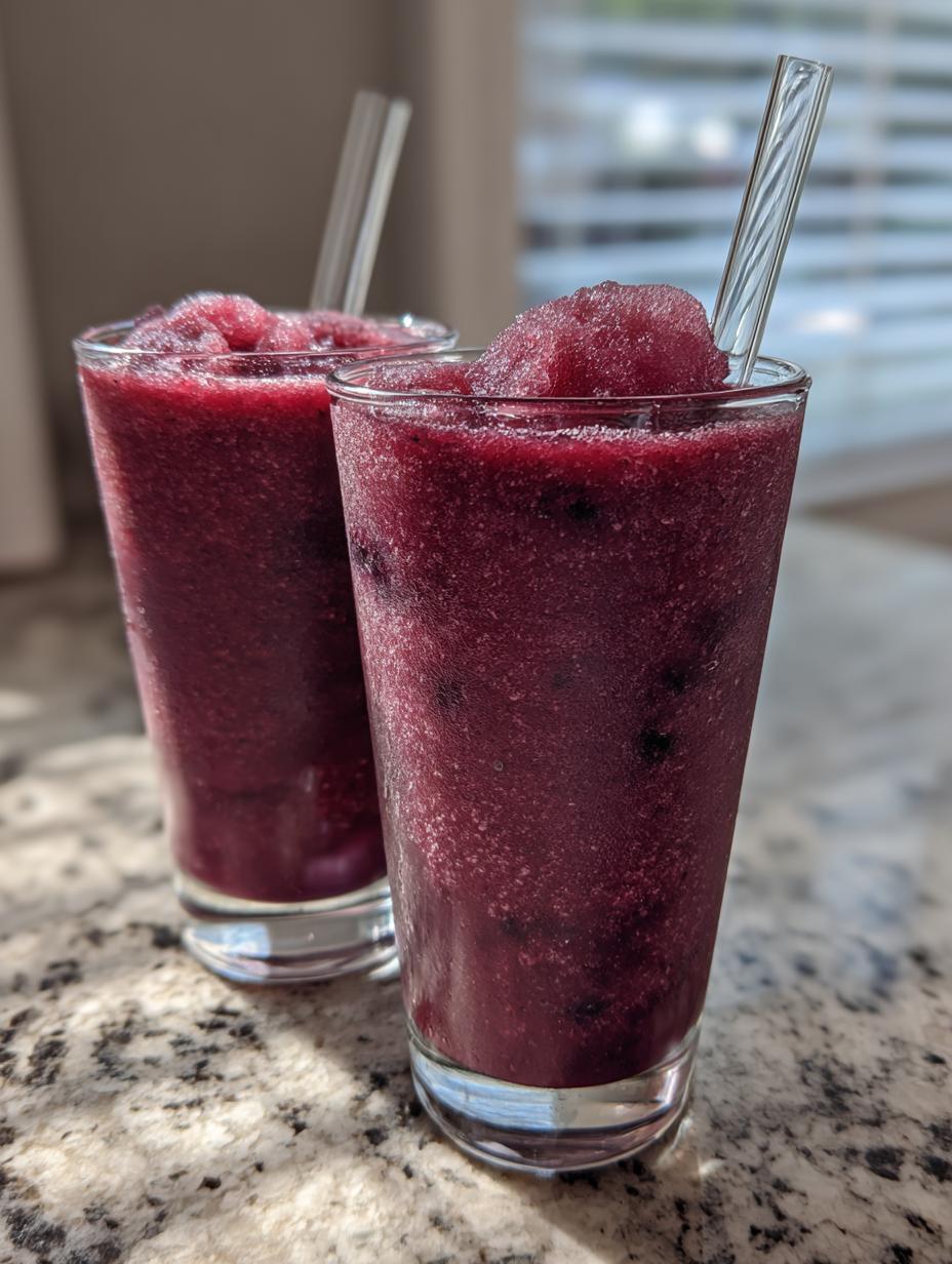 5 Minute Frozen Blueberry Lemonade Magic