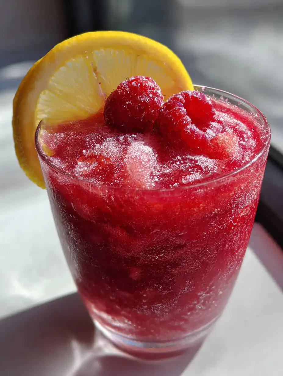 Frozen Raspberry Lemonade - detail 2