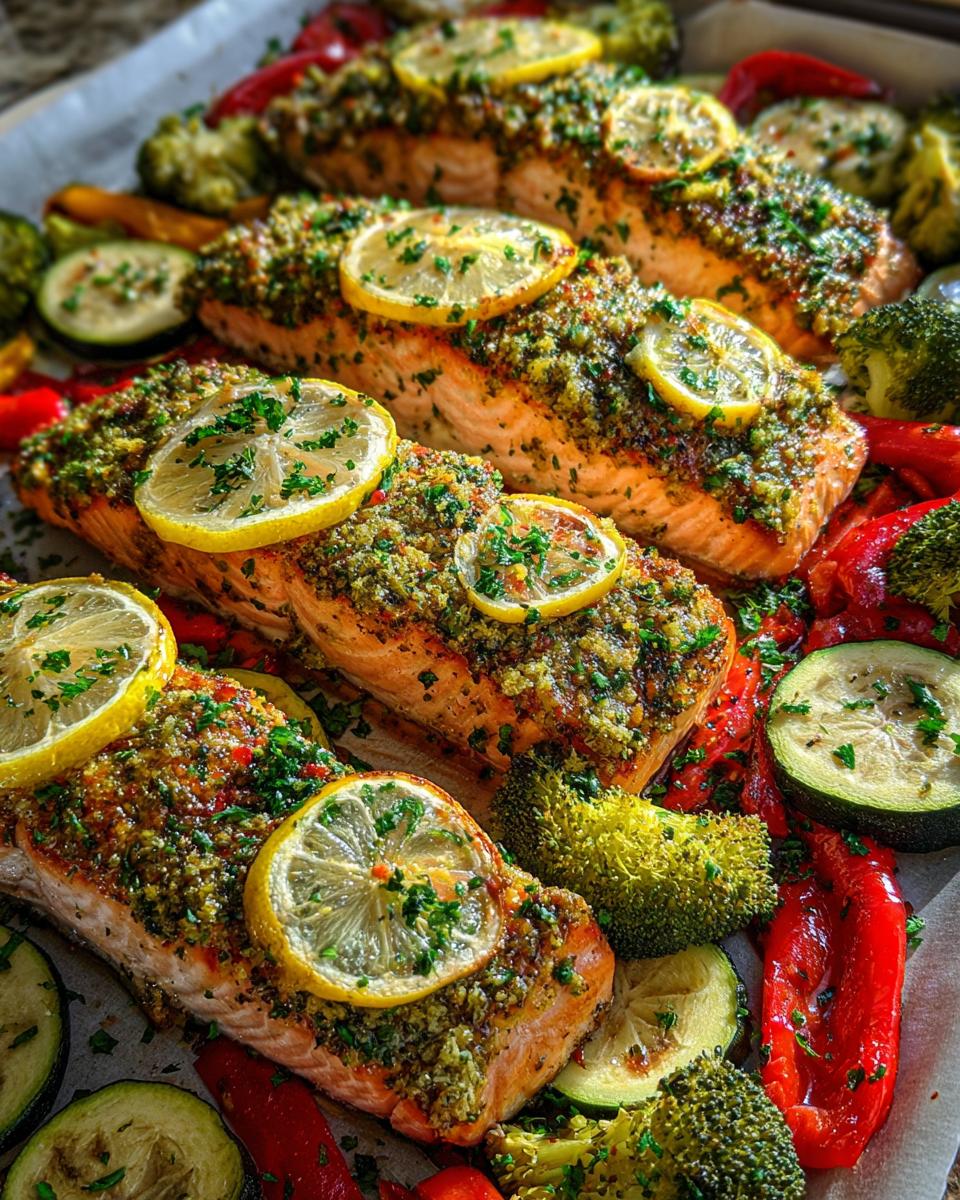 Garlic Herb Sheet Pan Salmon and Veggies - detail 2