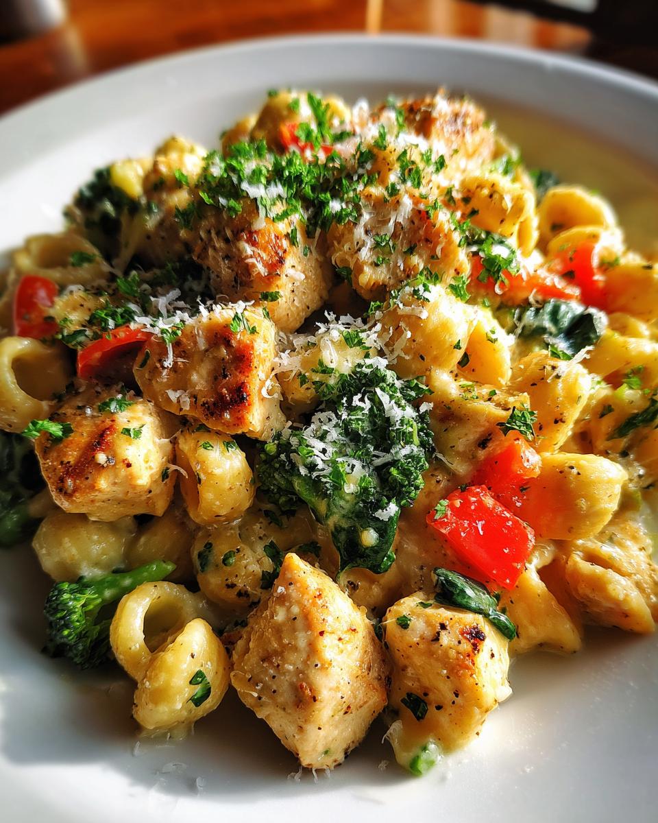 Garlic Parmesan Chicken Pasta Meal Prep - detail 2