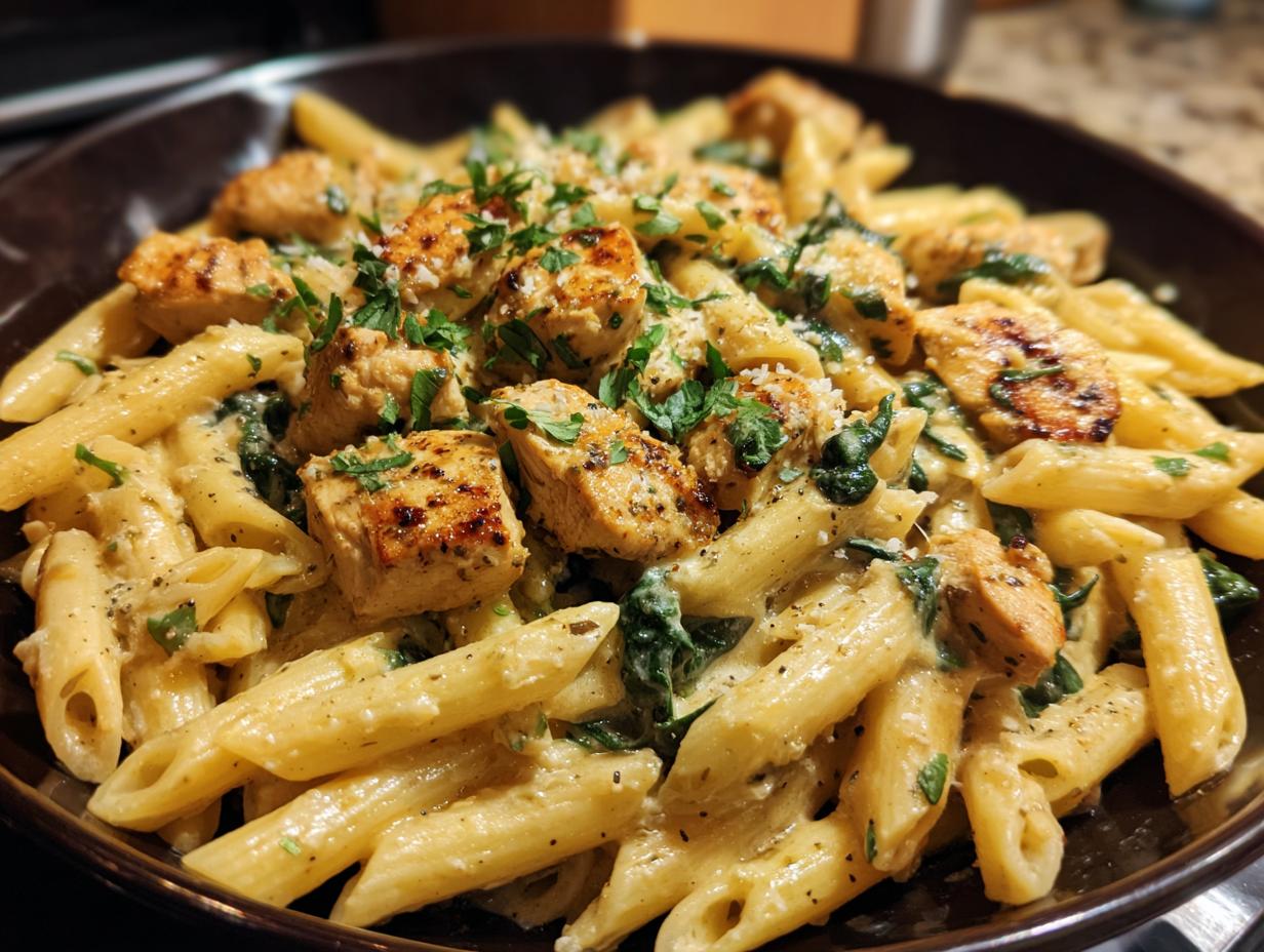 Best 30-Minute Garlic Parmesan Chicken Pasta