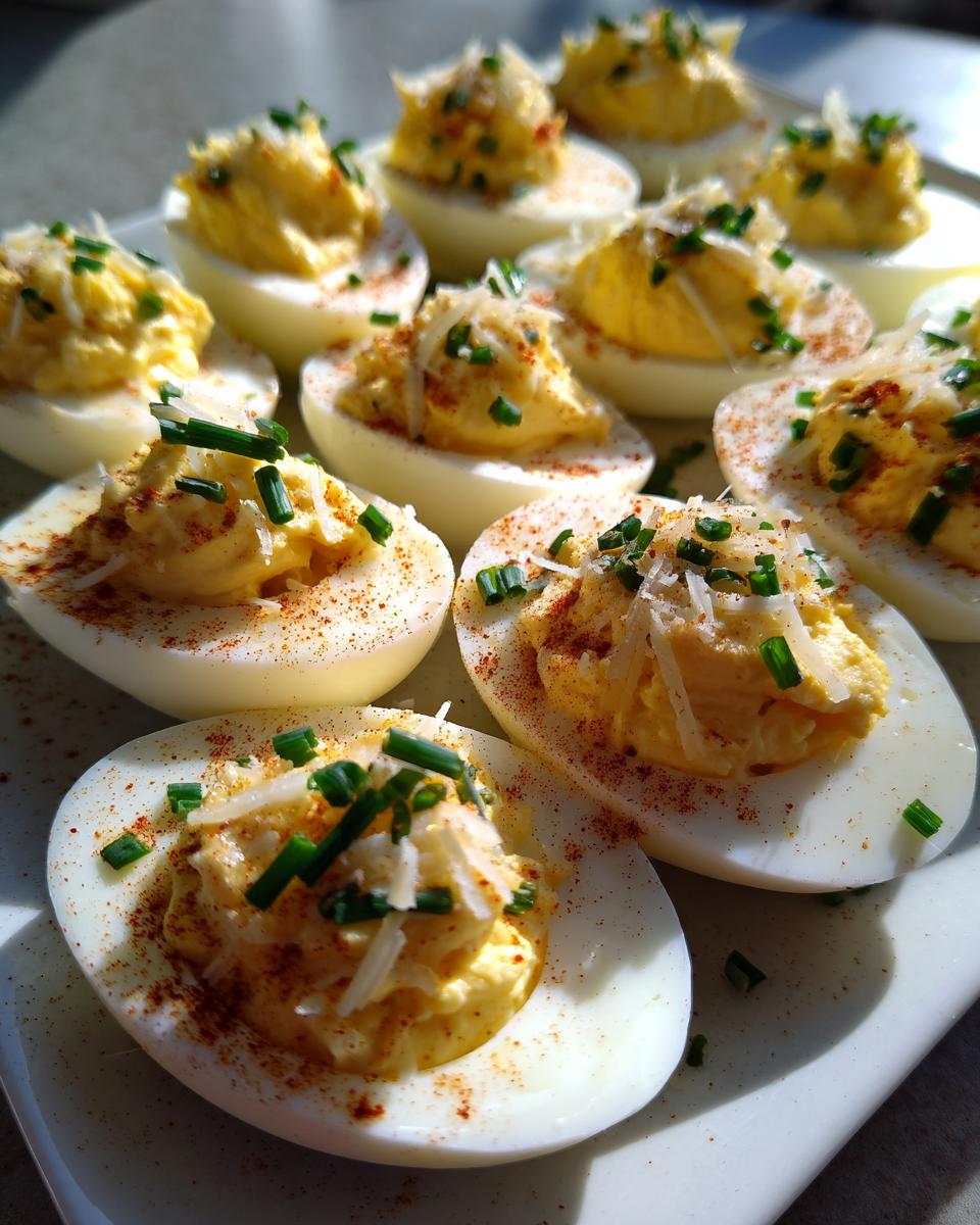 Garlic Parmesan Deviled Eggs - detail 1