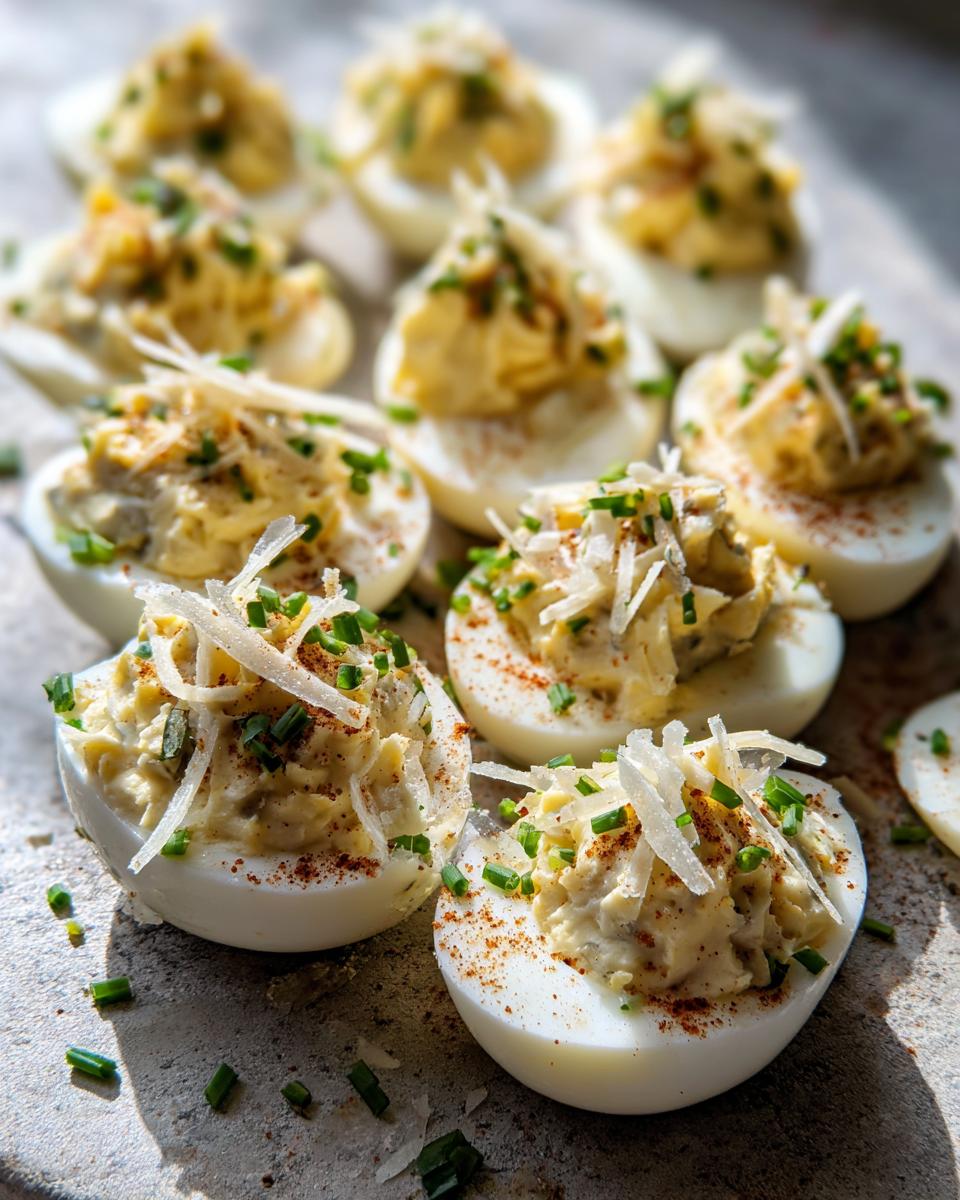 Garlic Parmesan Deviled Eggs - detail 2
