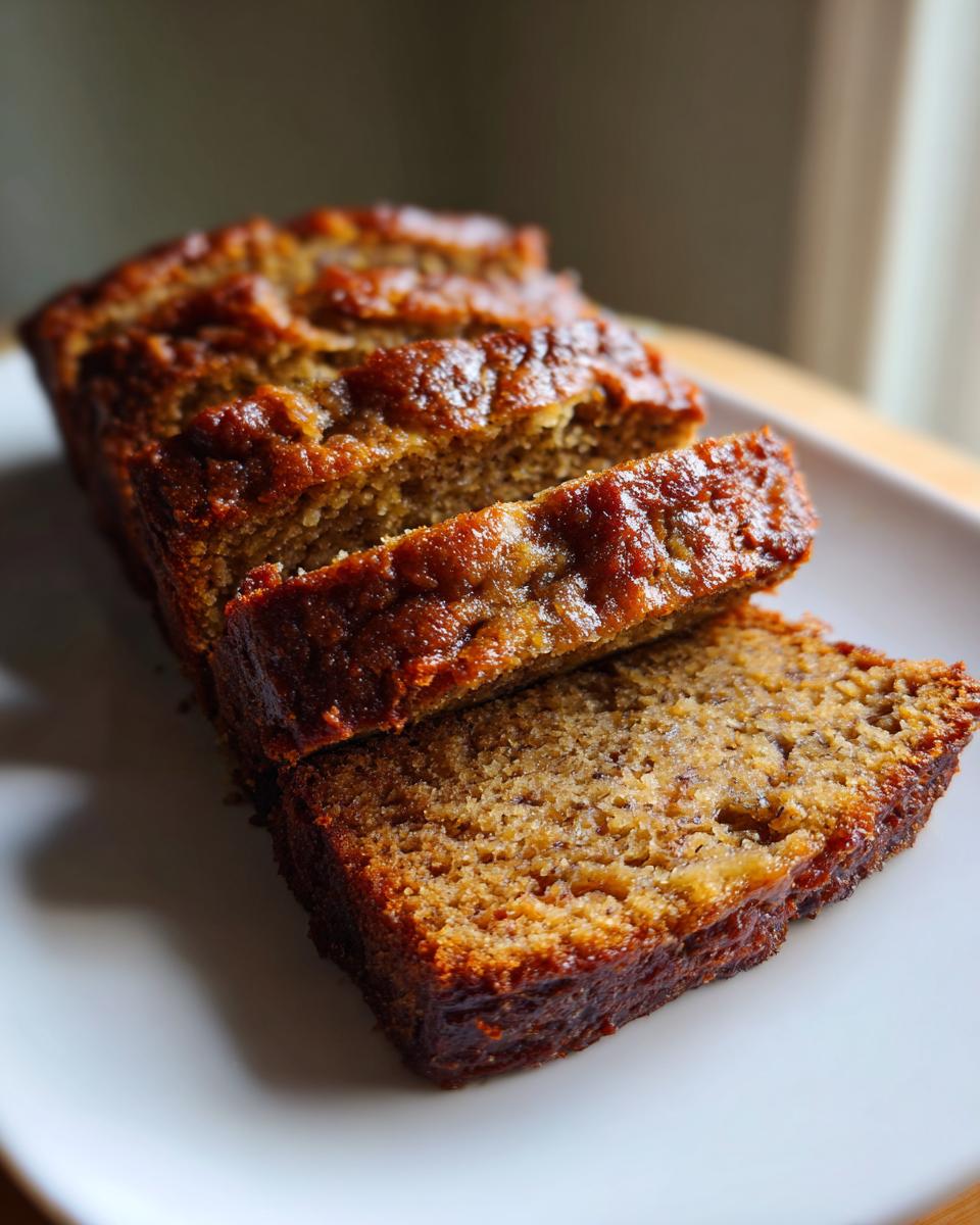 Gluten-free almond flour banana bread - detail 1