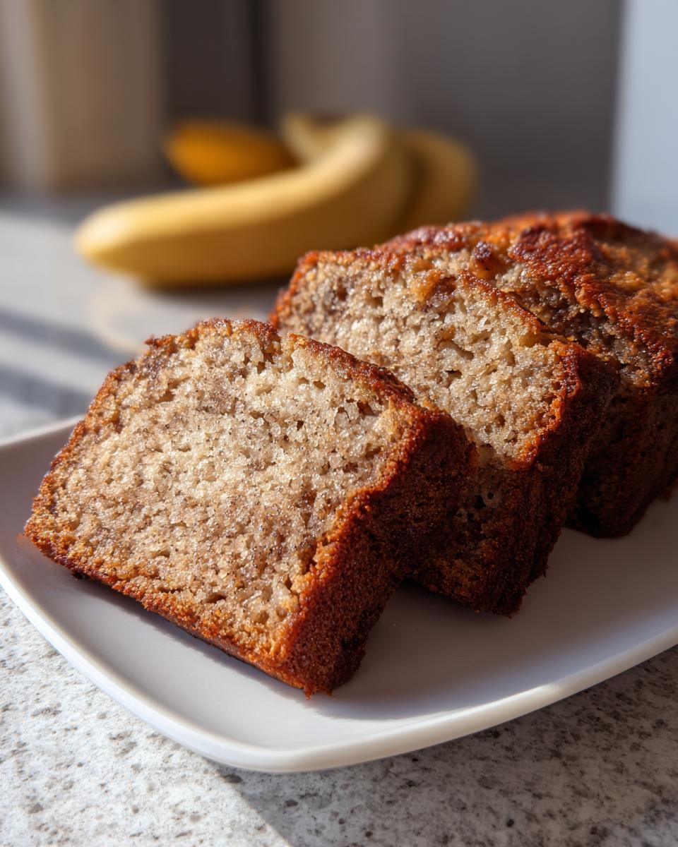 Greek yogurt banana bread - detail 1