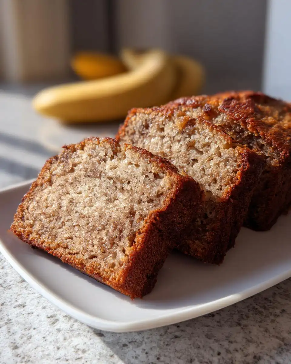 Greek yogurt banana bread - detail 1