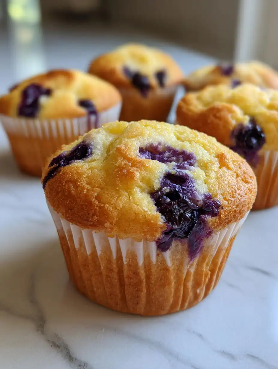 Greek yogurt blueberry protein muffins - detail 2