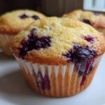 Greek yogurt blueberry protein muffins
