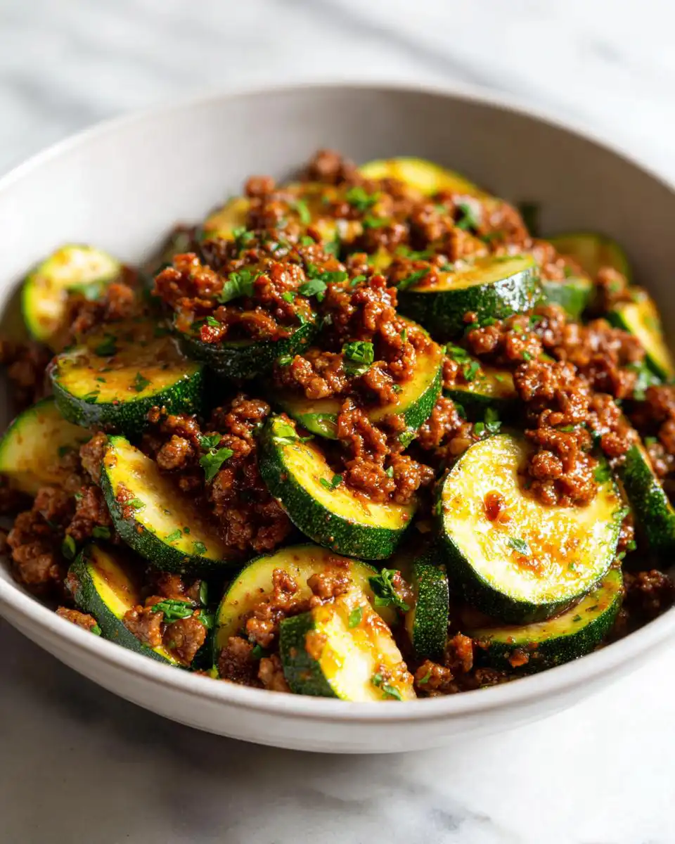 Ground beef zucchini skillet - detail 1